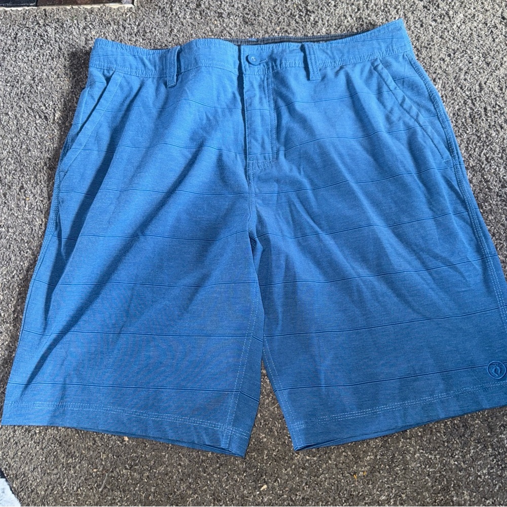 Hang Ten Men's Vibrant Blue Flat Front Shorts